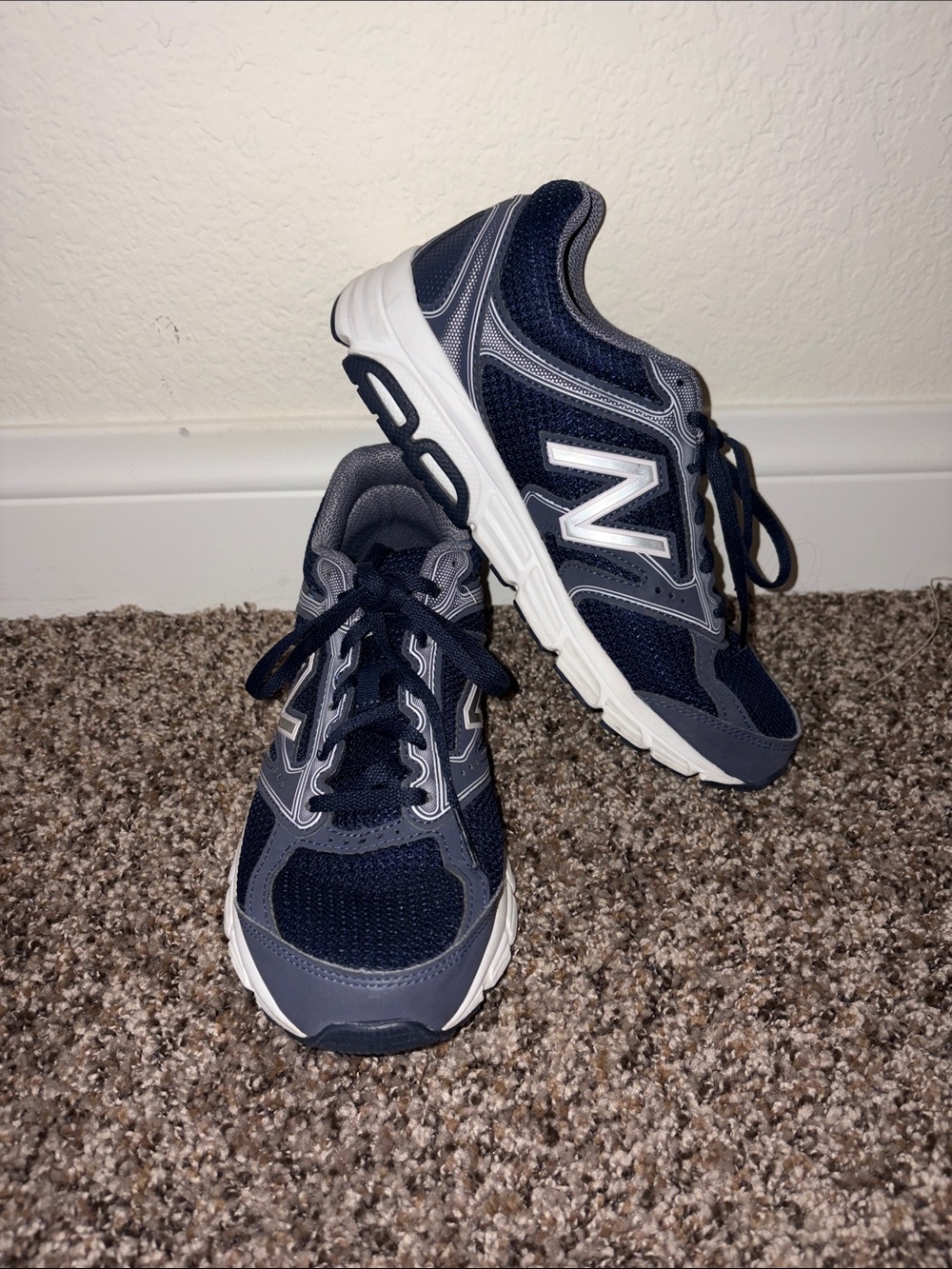 New Balance Navy and Gray Women's Athletic Mesh Sneakers